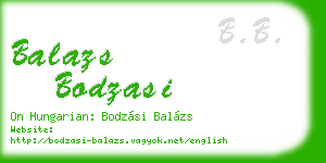 balazs bodzasi business card